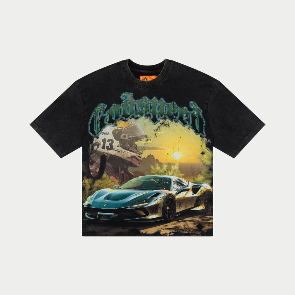 Godspeed Sunset Drift T-Shirt Black Wash