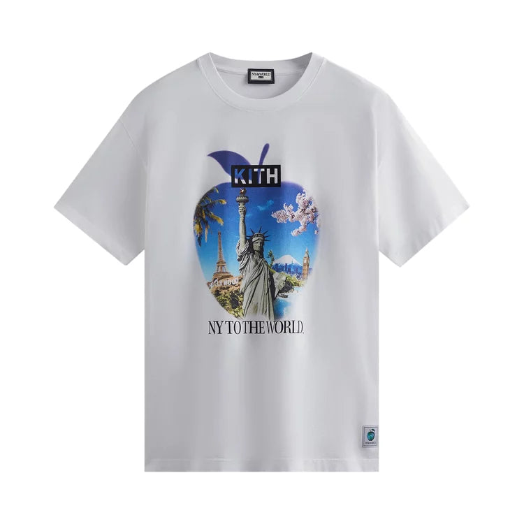 Kith New York to the World Souvenir Tee White