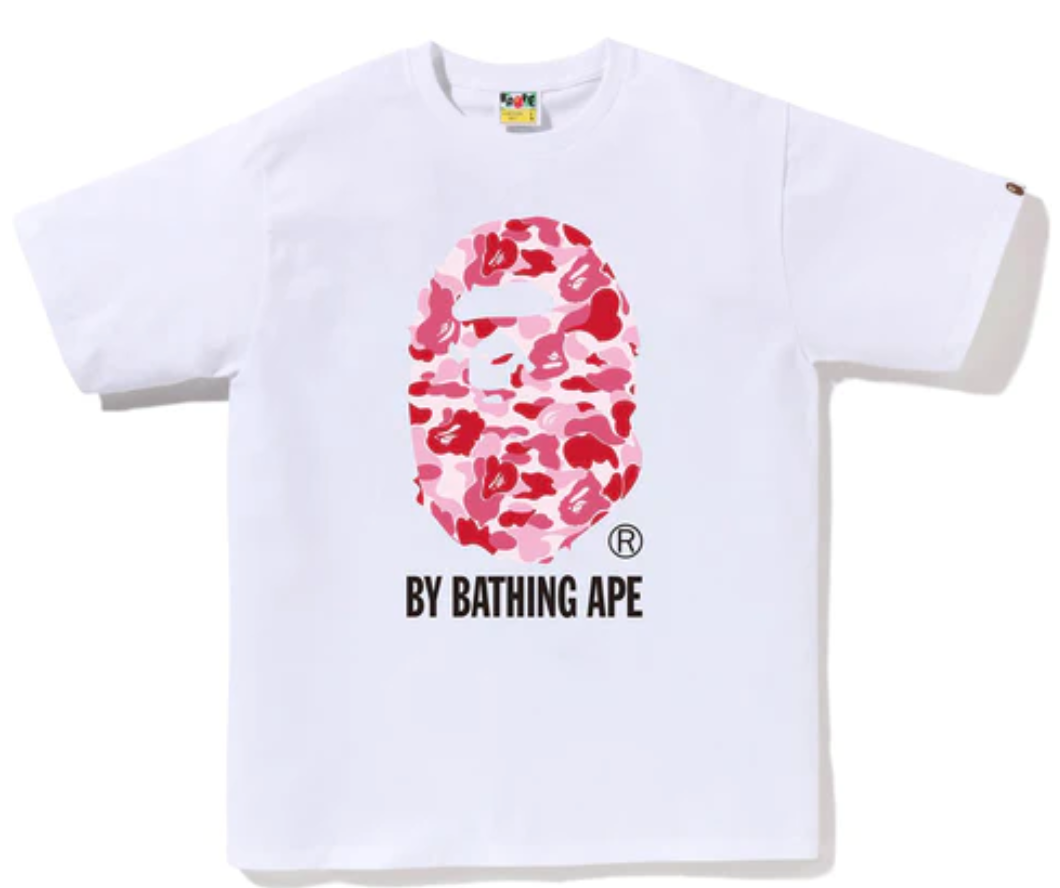 BAPE By Bathing Ape Tee ABC Camo White/Pink