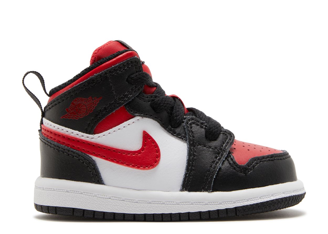 Air Jordan 1 Mid Black Fire Red (TD/PS)