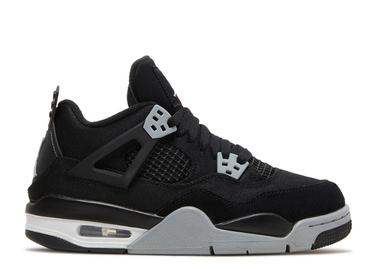 Air Jordan 4 Retro Black Canvas (GS)