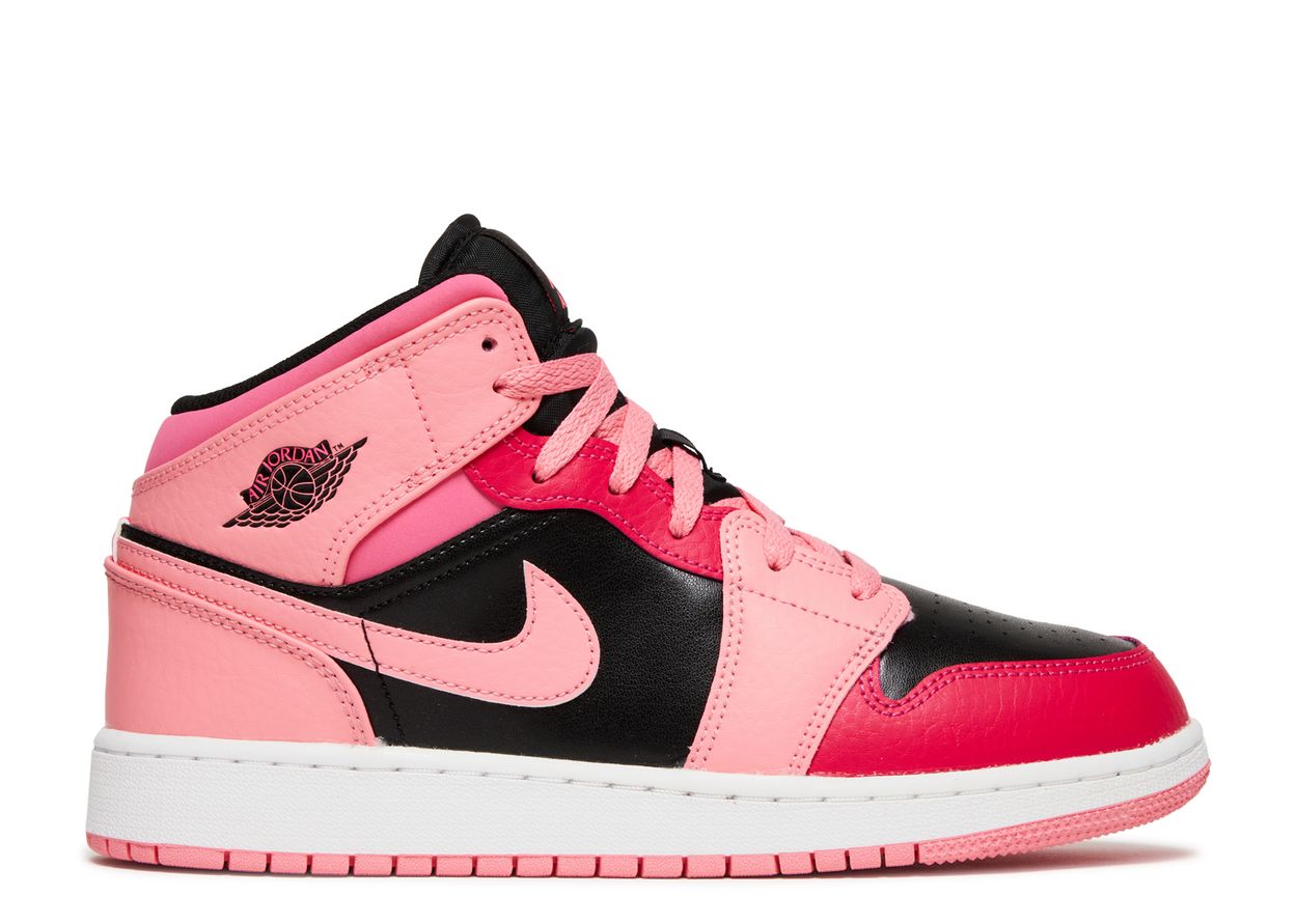 Air Jordan 1 Mid Coral Chalk (GS)