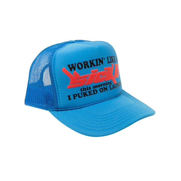 Sicko Laundry Trucker Hat Blue