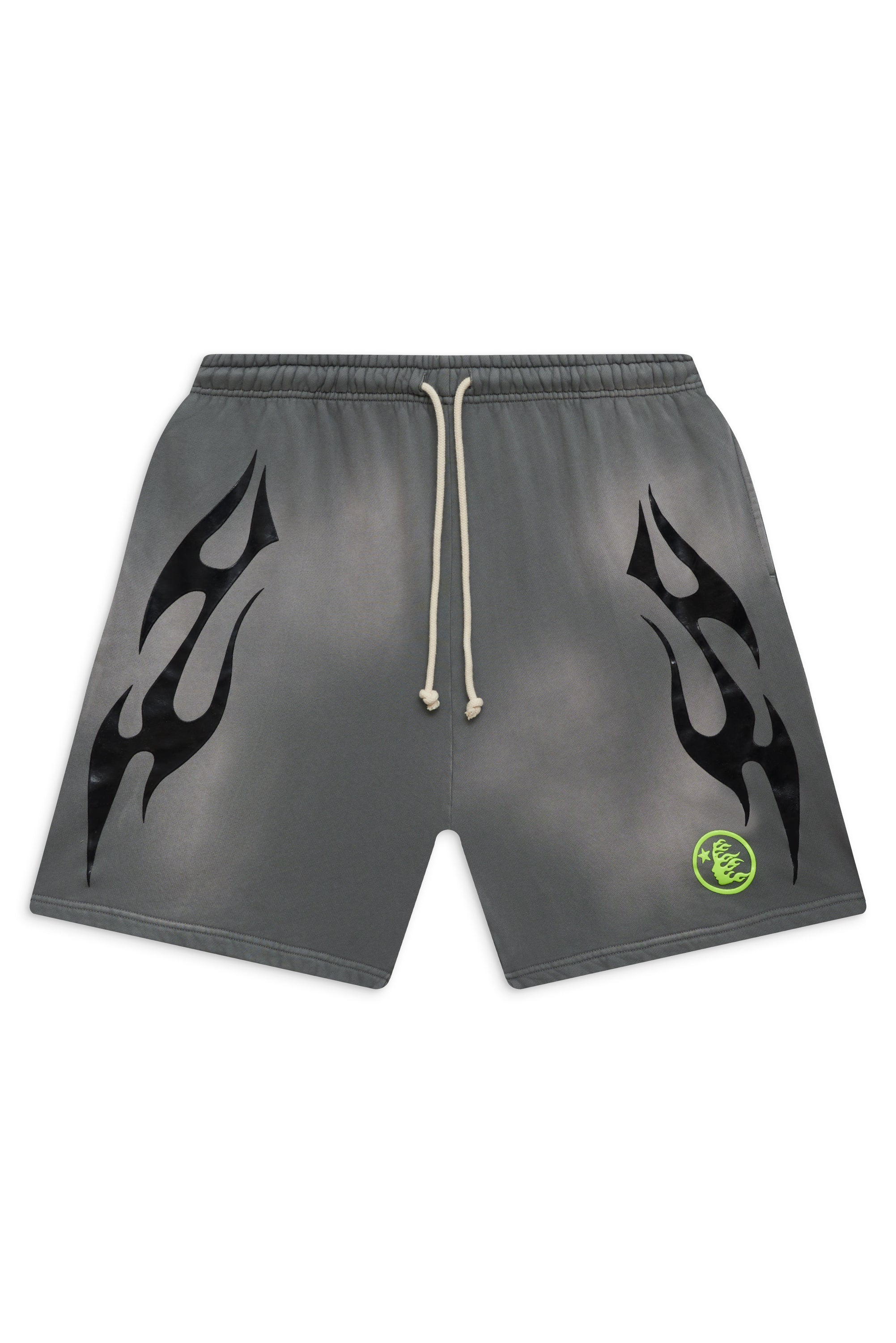 Hellstar Flame Shorts Grey/Black