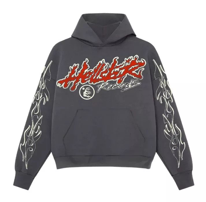 Hellstar Studios Records Tour Hoodie Faded Black