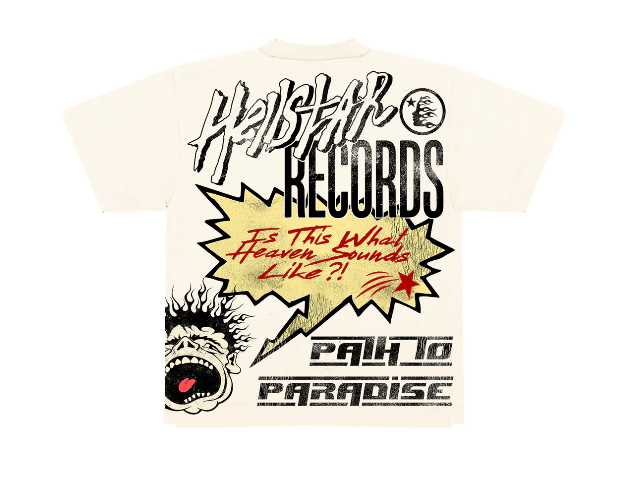 Hellstar Studios Records T-Shirt Cream