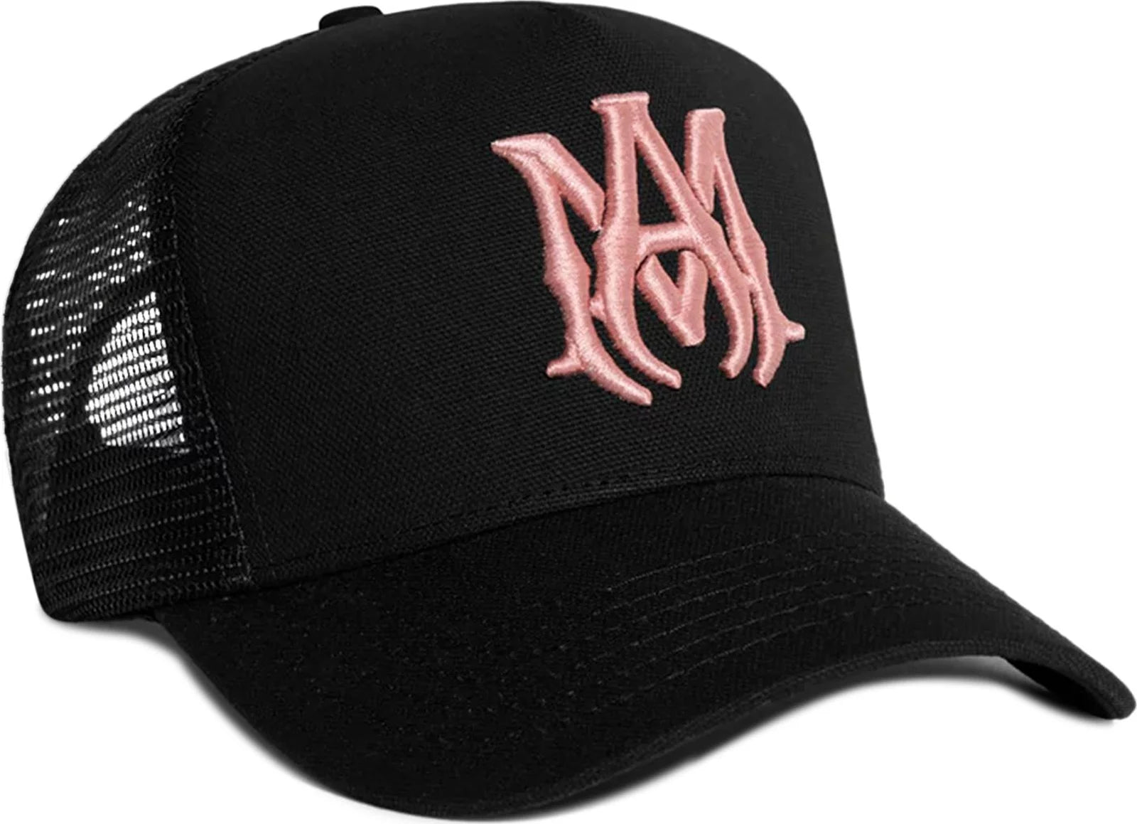 Amiri MA Trucker Hat Black/Peach