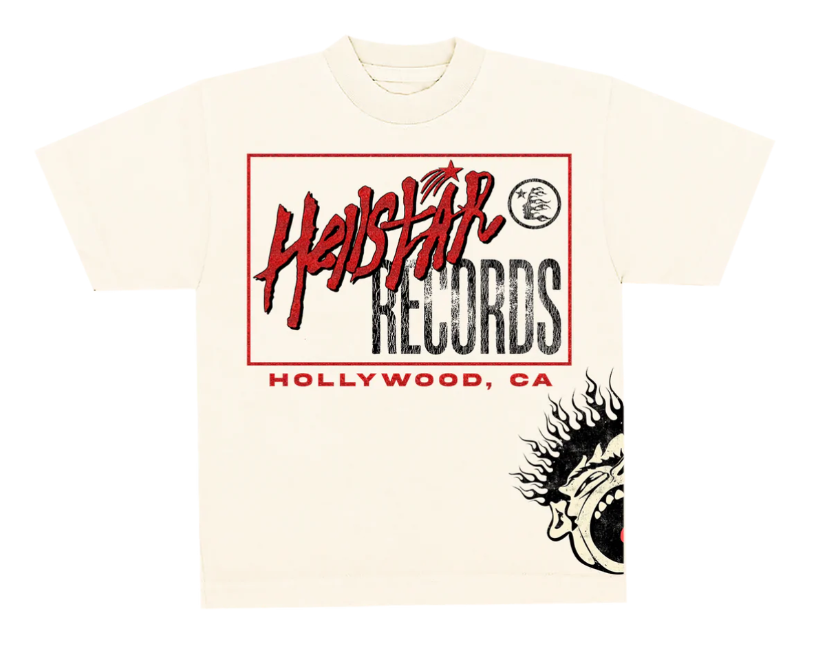 Hellstar Studios Records T-Shirt Cream
