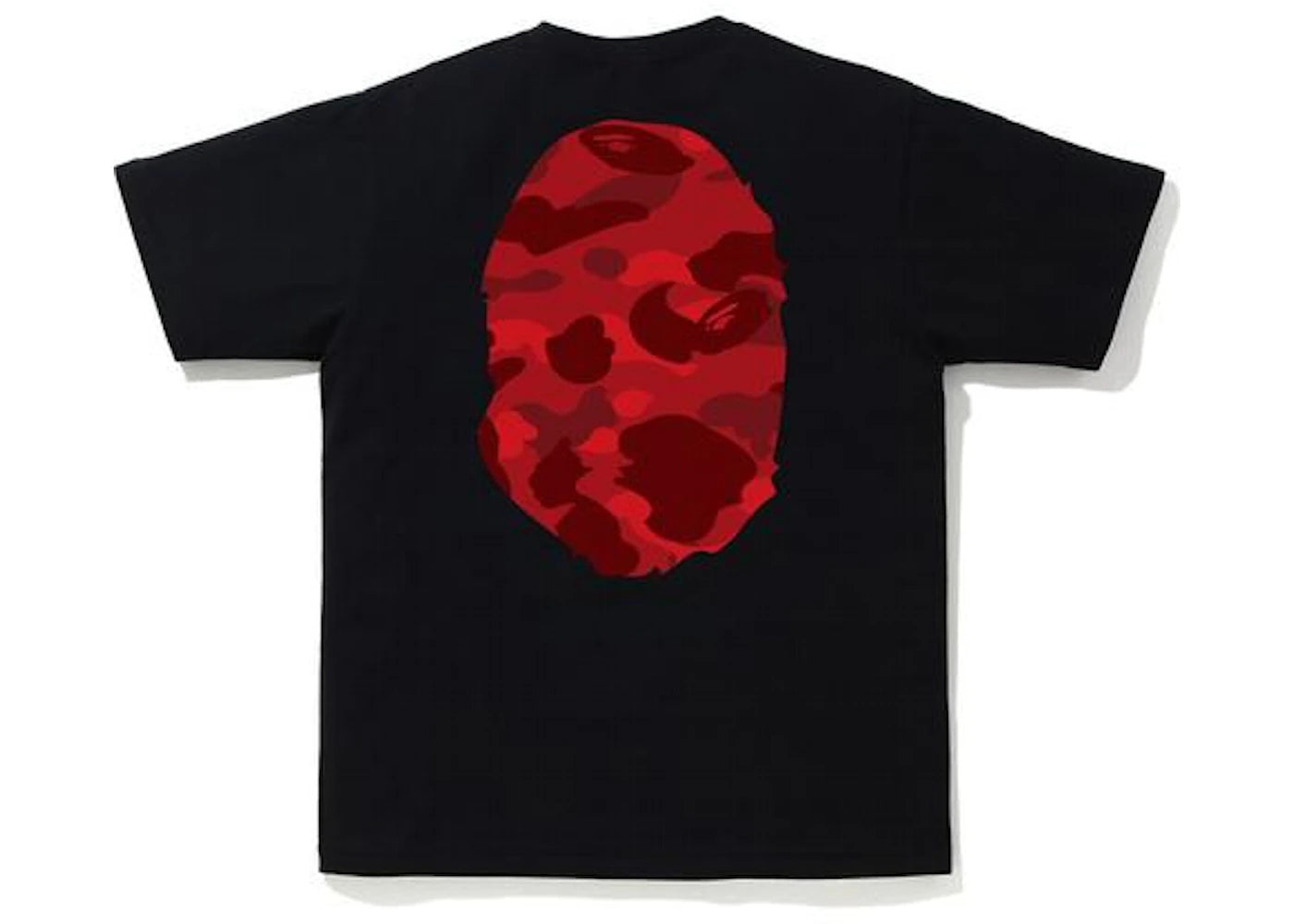 BAPE Color Camo Big Ape Head Tee Black/Red