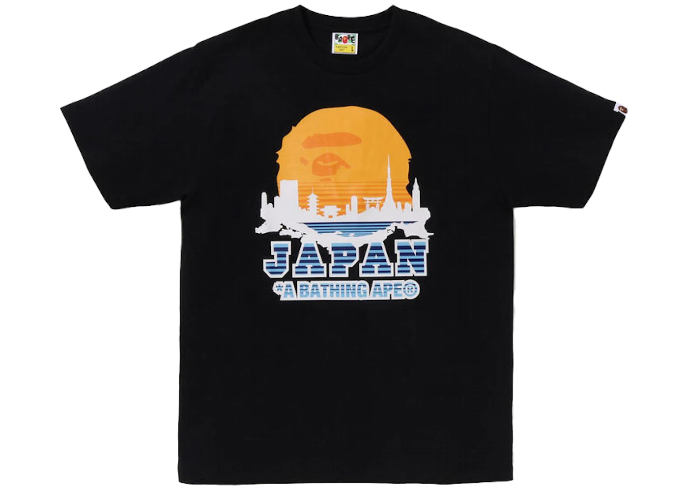 BAPE Japan Silhouette Tee Black