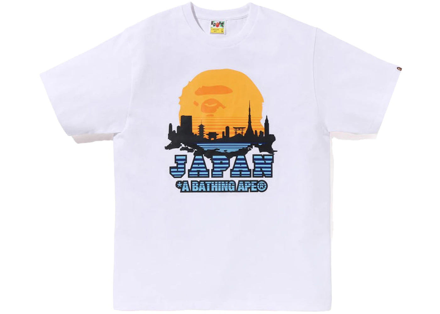 BAPE Japan Silhouette Tee White