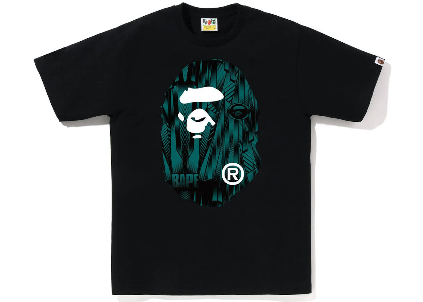 BAPE Speed Racer Big Ape Head Tee Black Blue