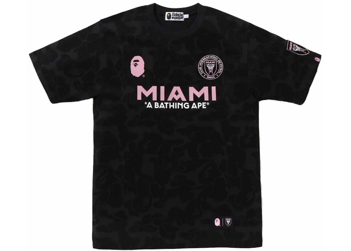 BAPE x Inter Miami CF Camo Tee Black