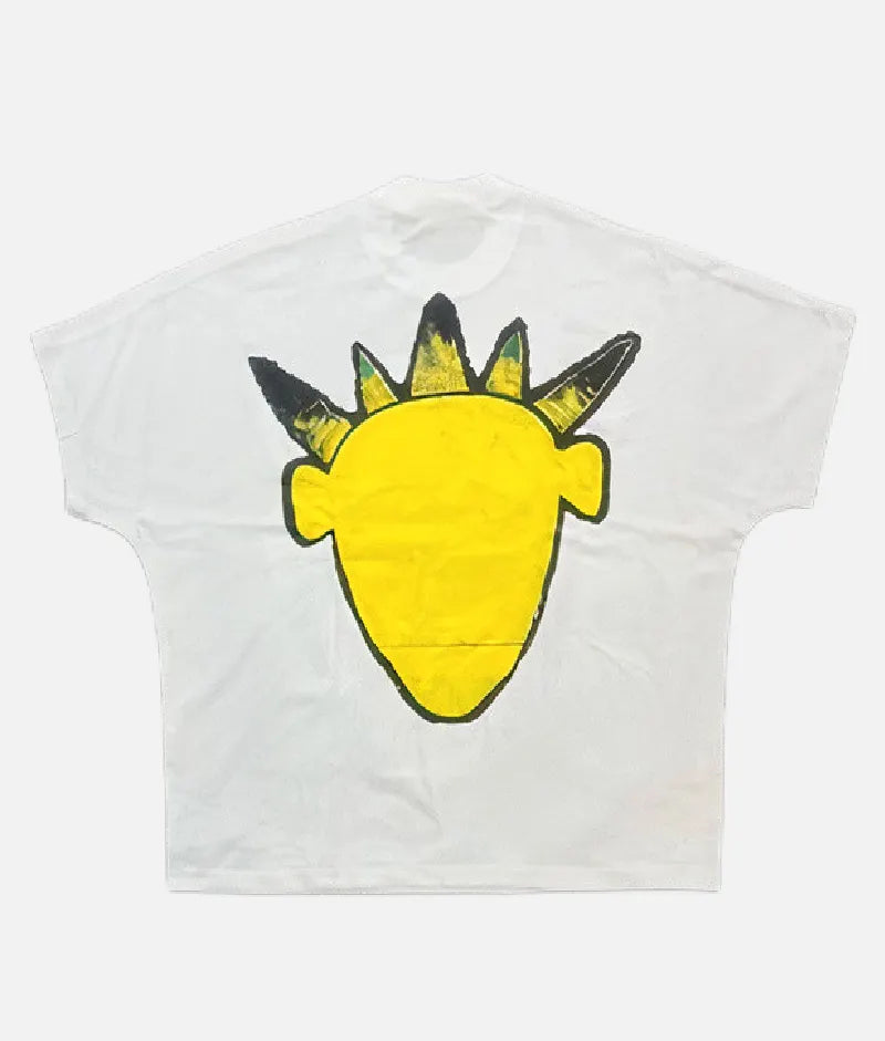 Billionaire Studios Yellow Logo Tee White