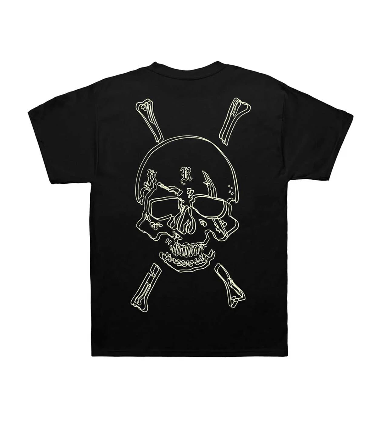 Revenge Crossbones Tee Black