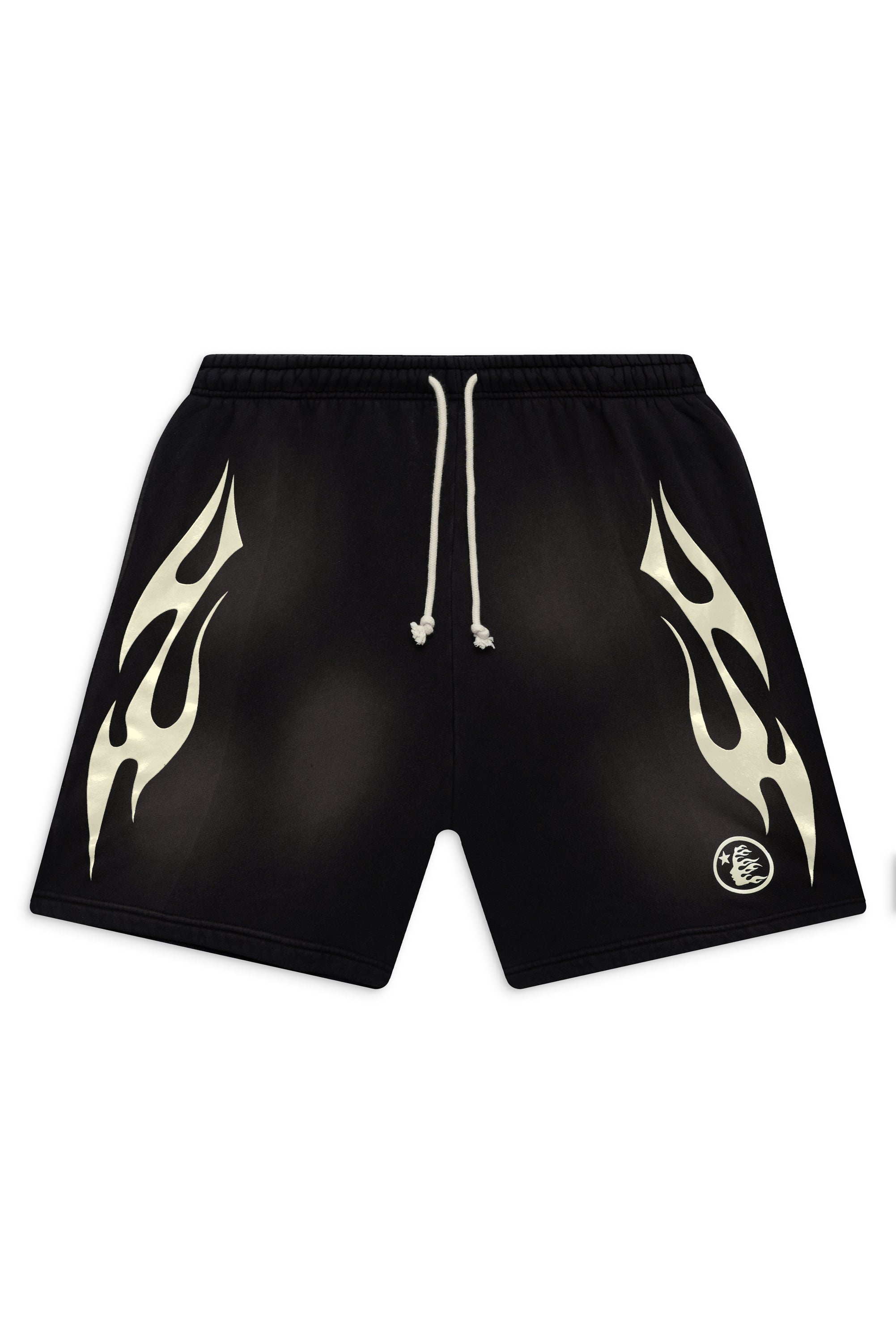 Hellstar Flame Shorts Black/White