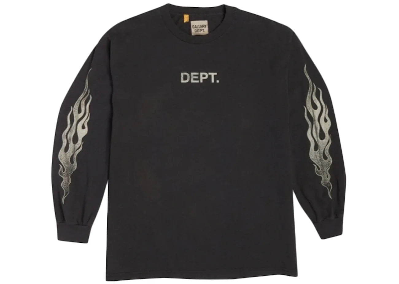 Gallery Dept. Flames L/S T-Shirt Black