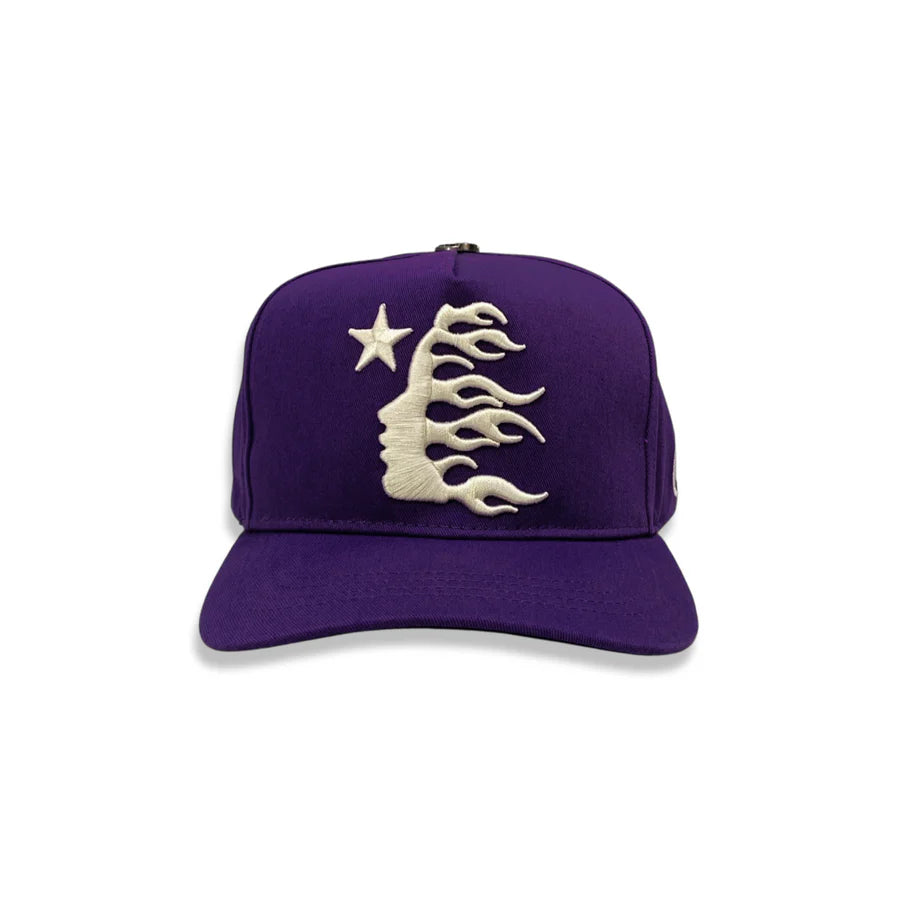 Hellstar OG Logo Snapback Hat Purple