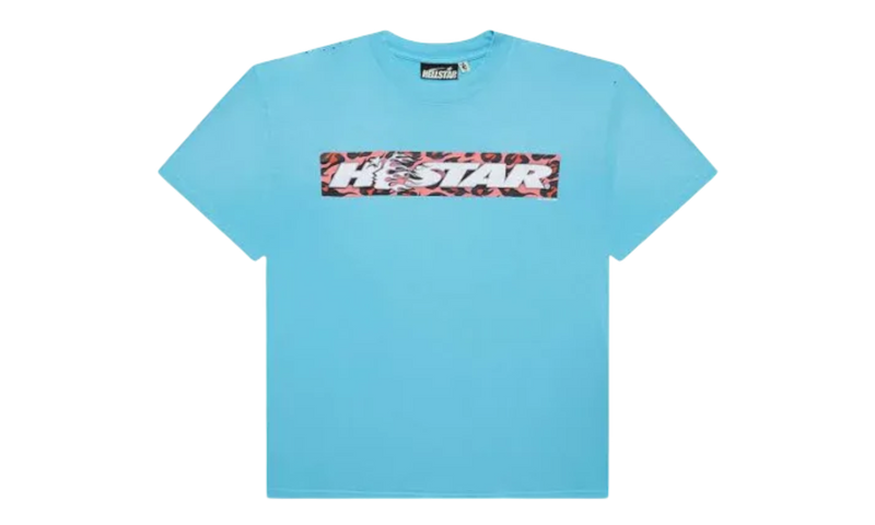 Hellstar Box Logo T-Shirt Blue