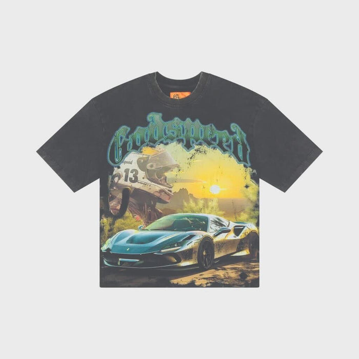 Godspeed Sunset Drift T-shirt Grey Wash