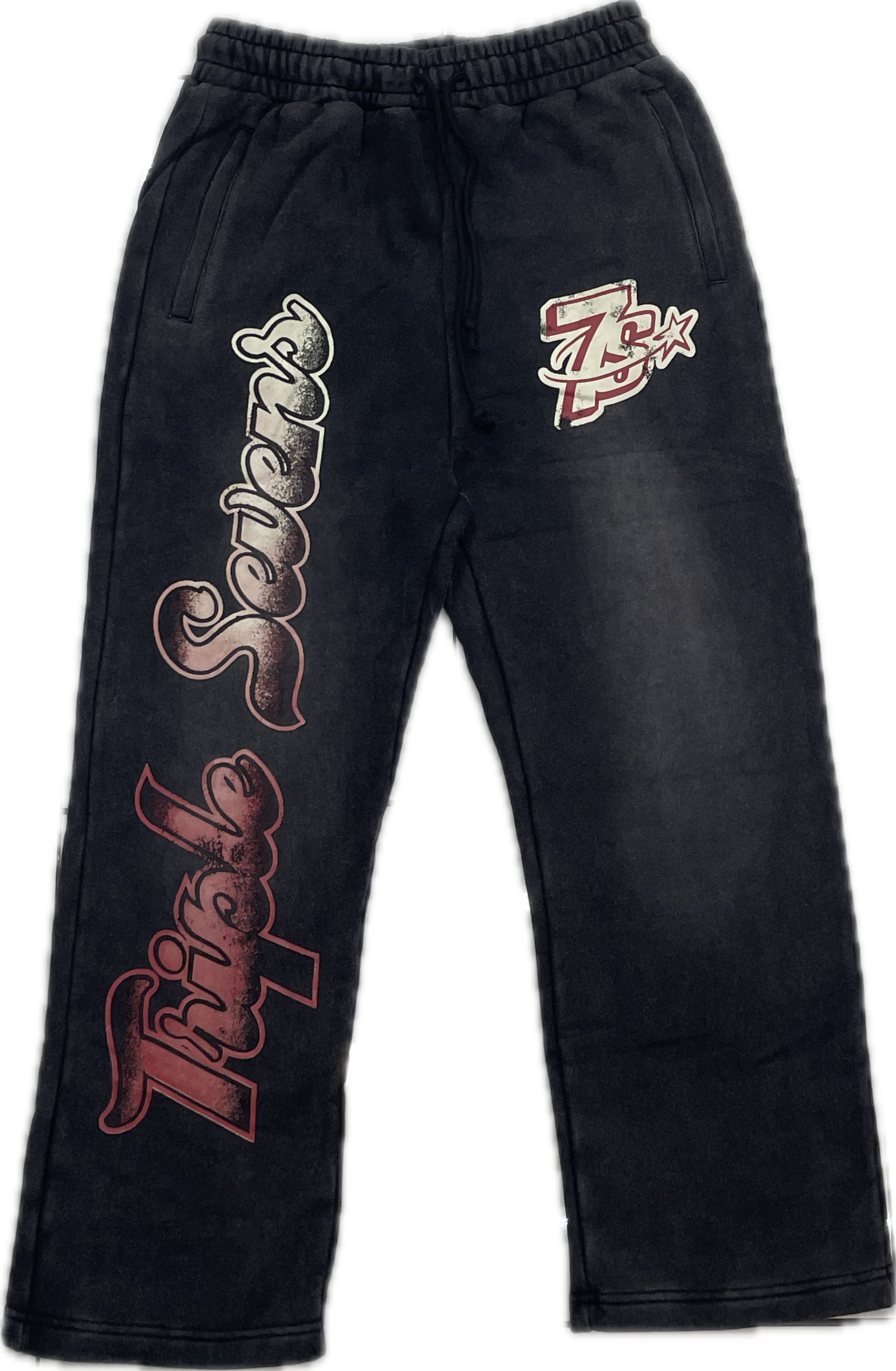 Triple Seven All Star Sweatpants Washed Black