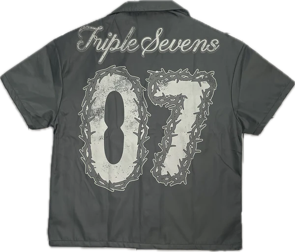 Triple Seven 777 Nylon Top Grey