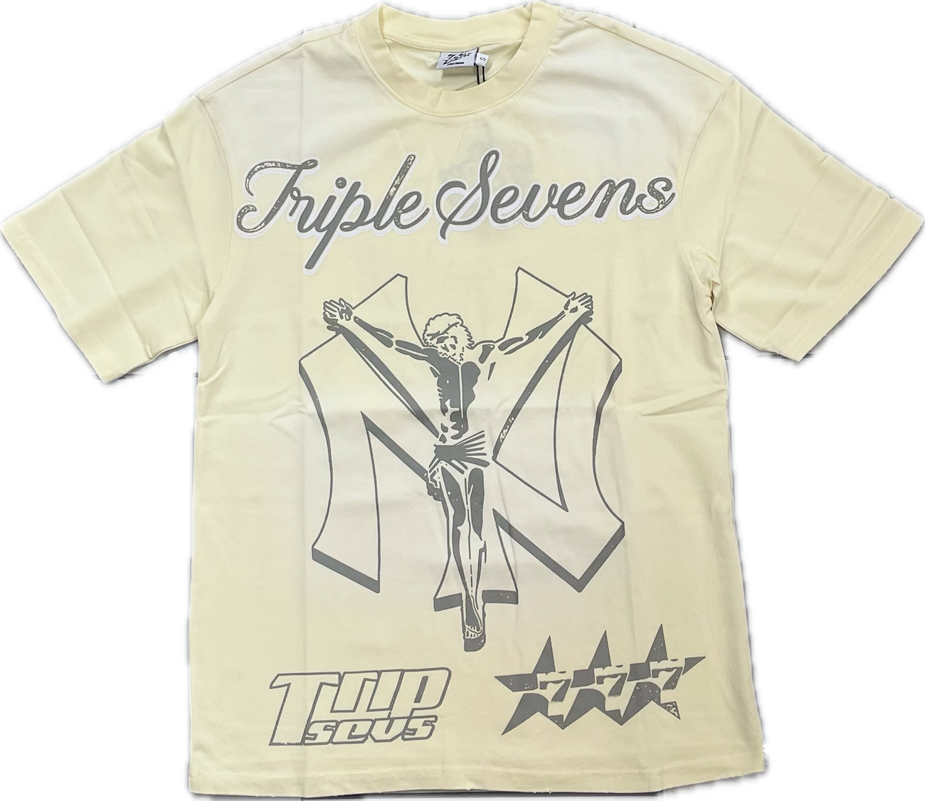 Triple Seven 777 Jesus Tee Cream