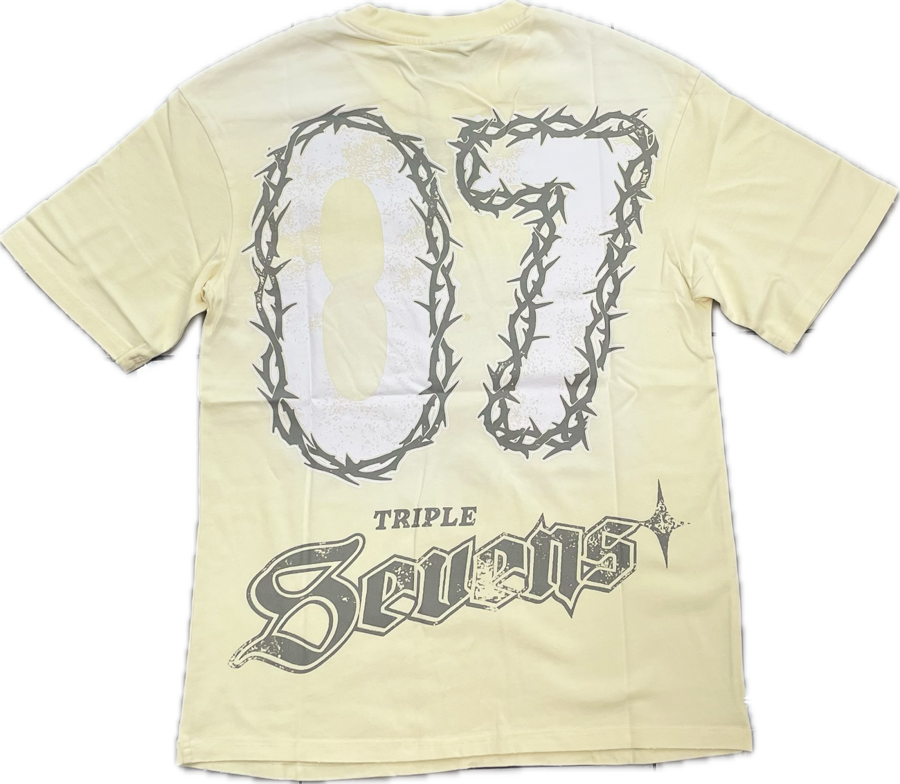 Triple Seven 777 Jesus Tee Cream