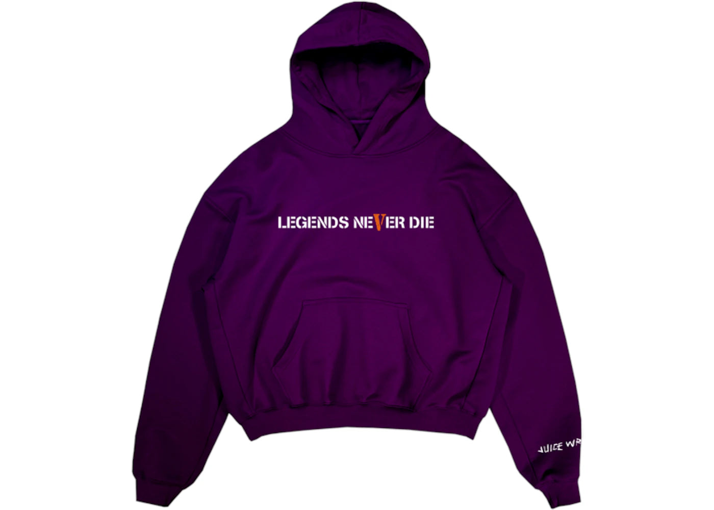 Juice Wrld x Vlone Legends Never Die Hoodie Purple