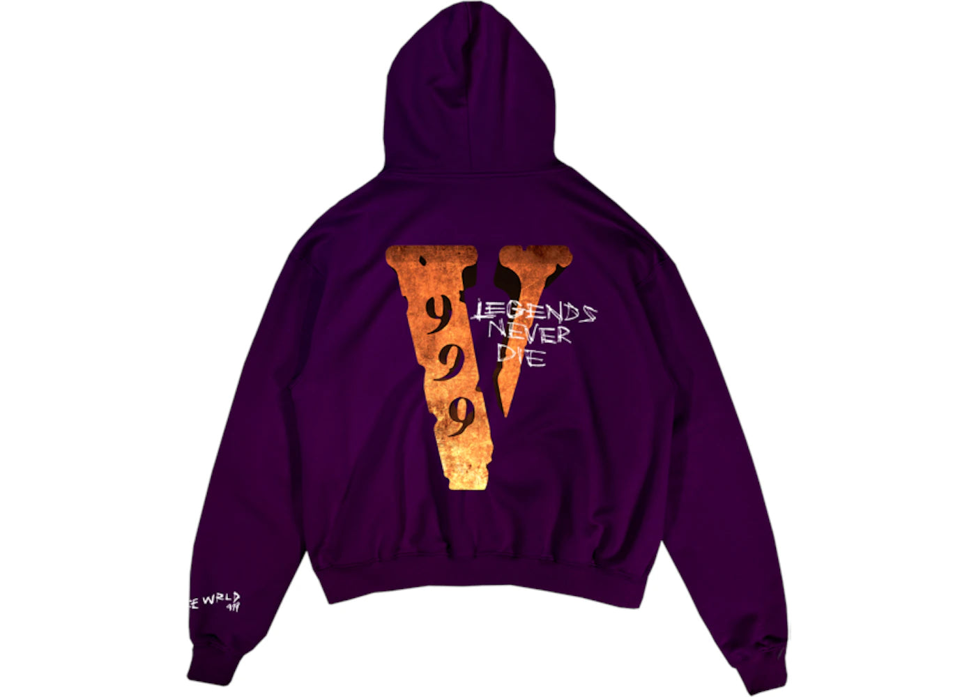 Juice Wrld x Vlone Legends Never Die Hoodie Purple