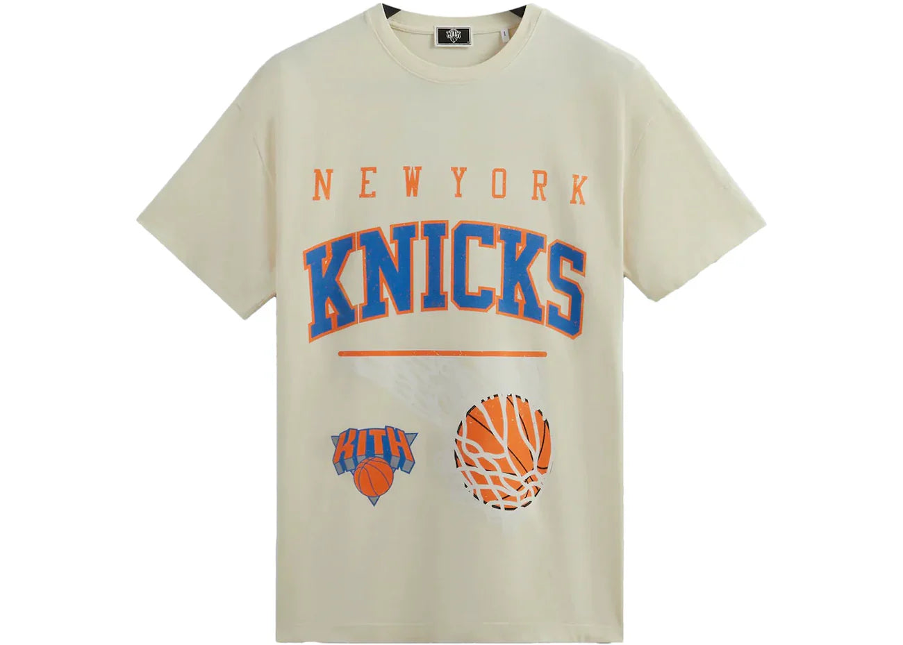 Kith New York Knicks Basketball Vintage Tee Sandrift