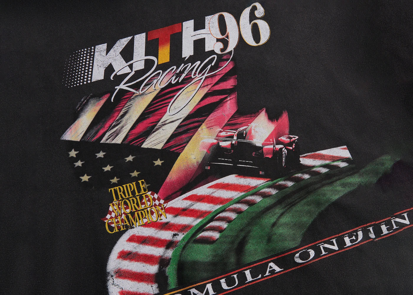 Kith Racing Vintage Tee Black