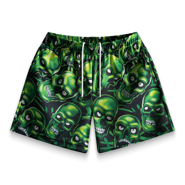 Bravest Studios Skully Shorts Green