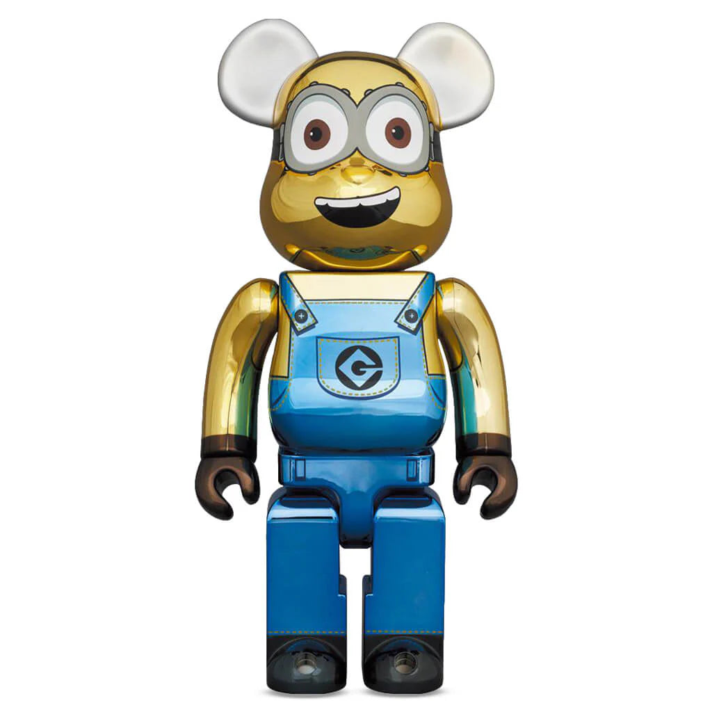 Bearbrick x Minions Dave Chrome Ver. 1000%