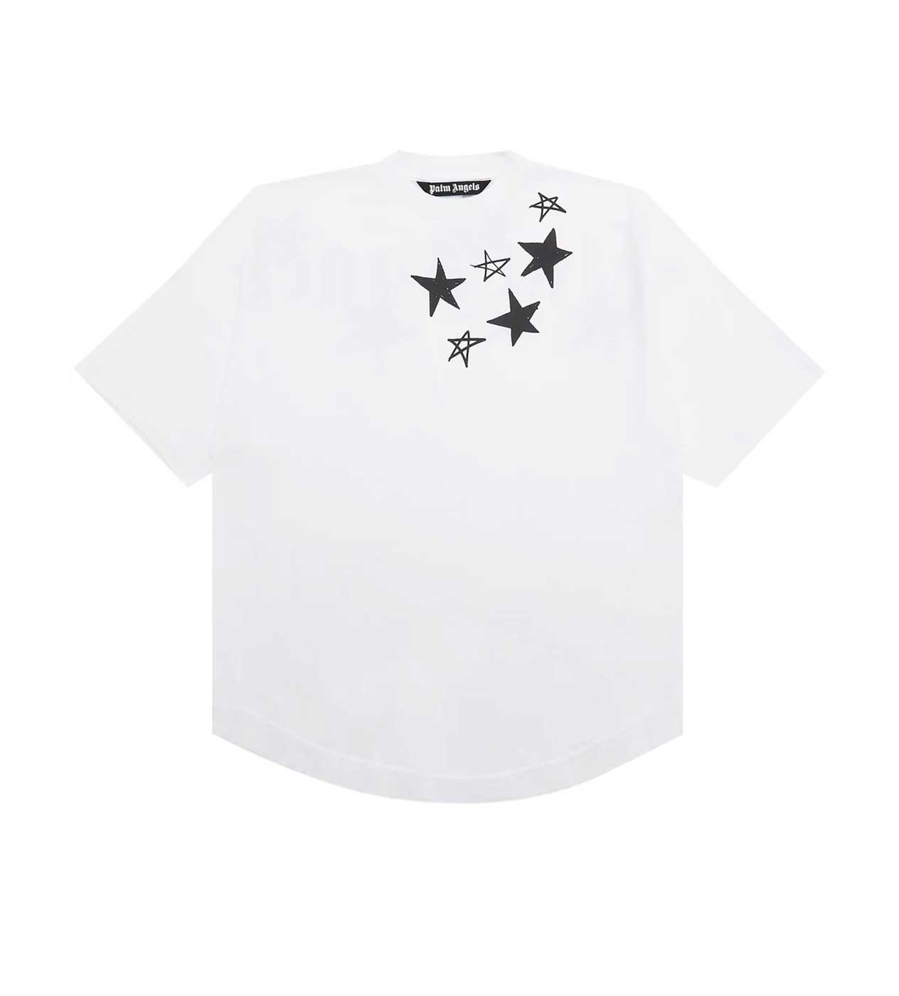 Palm Angels Shooting Stars Logo White/Black