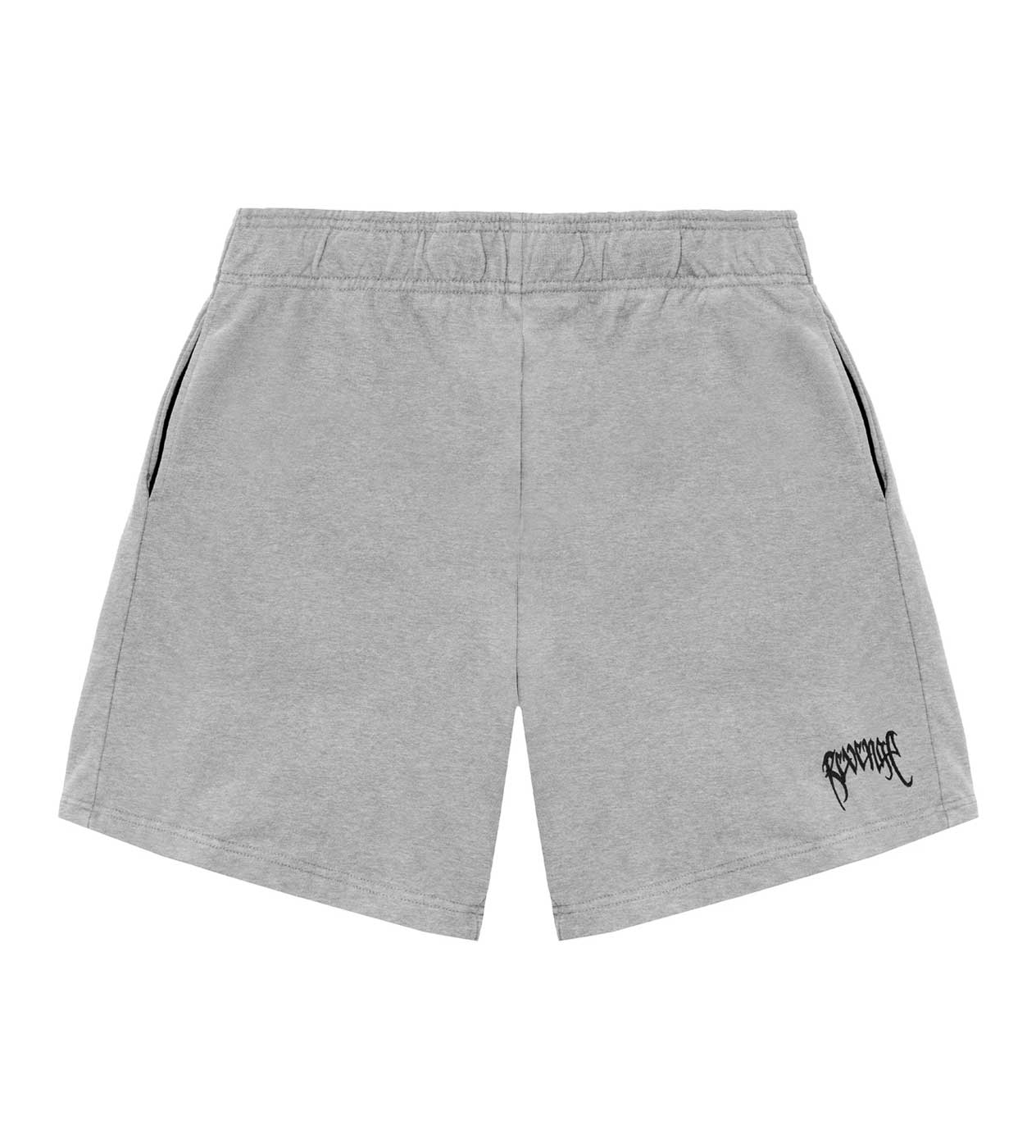 REVENGE EMBROIDERED BASICS SHORT HEATHER GREY