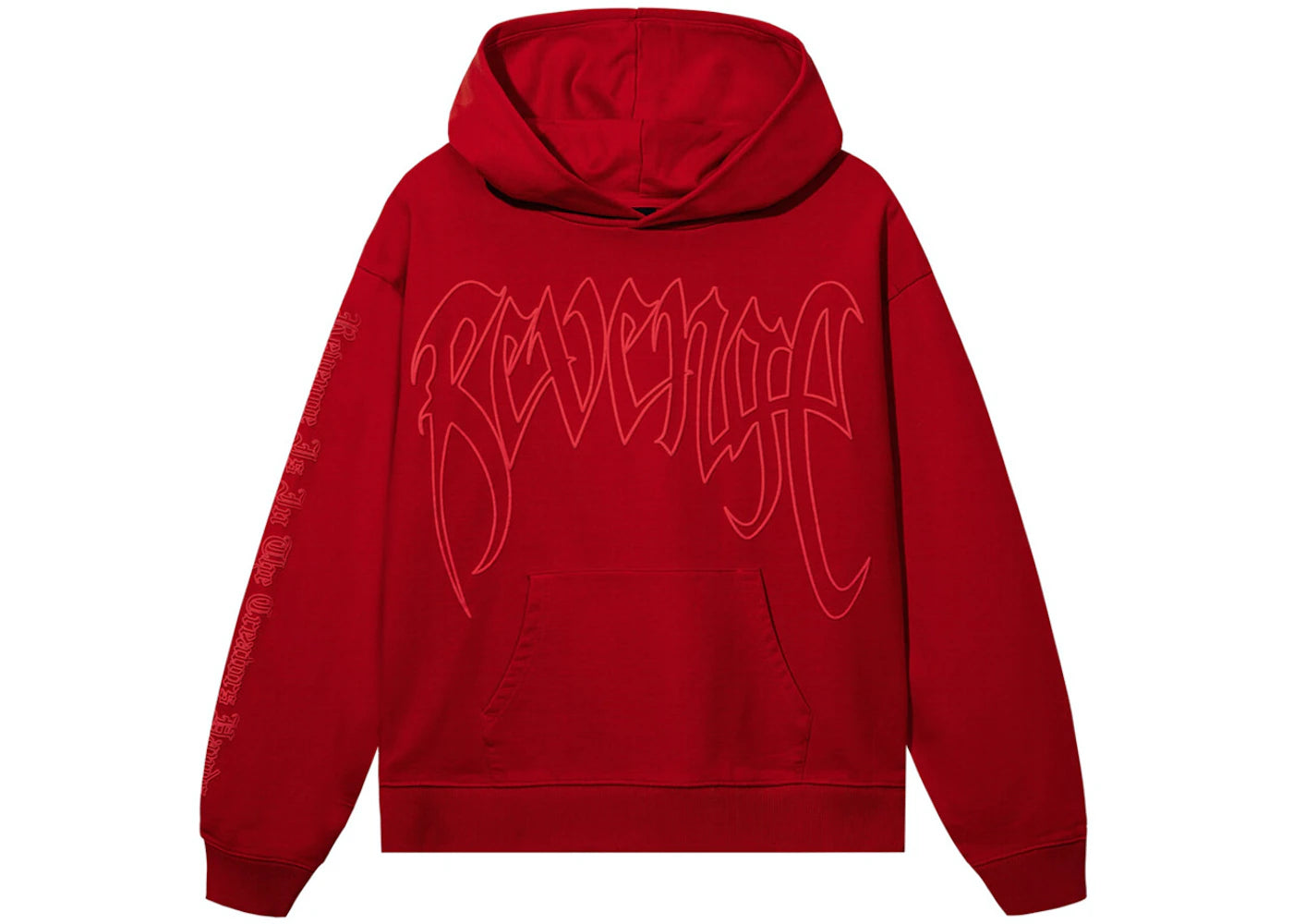 Revenge XXXTentacion Kill Outline Hoodie Red/Red