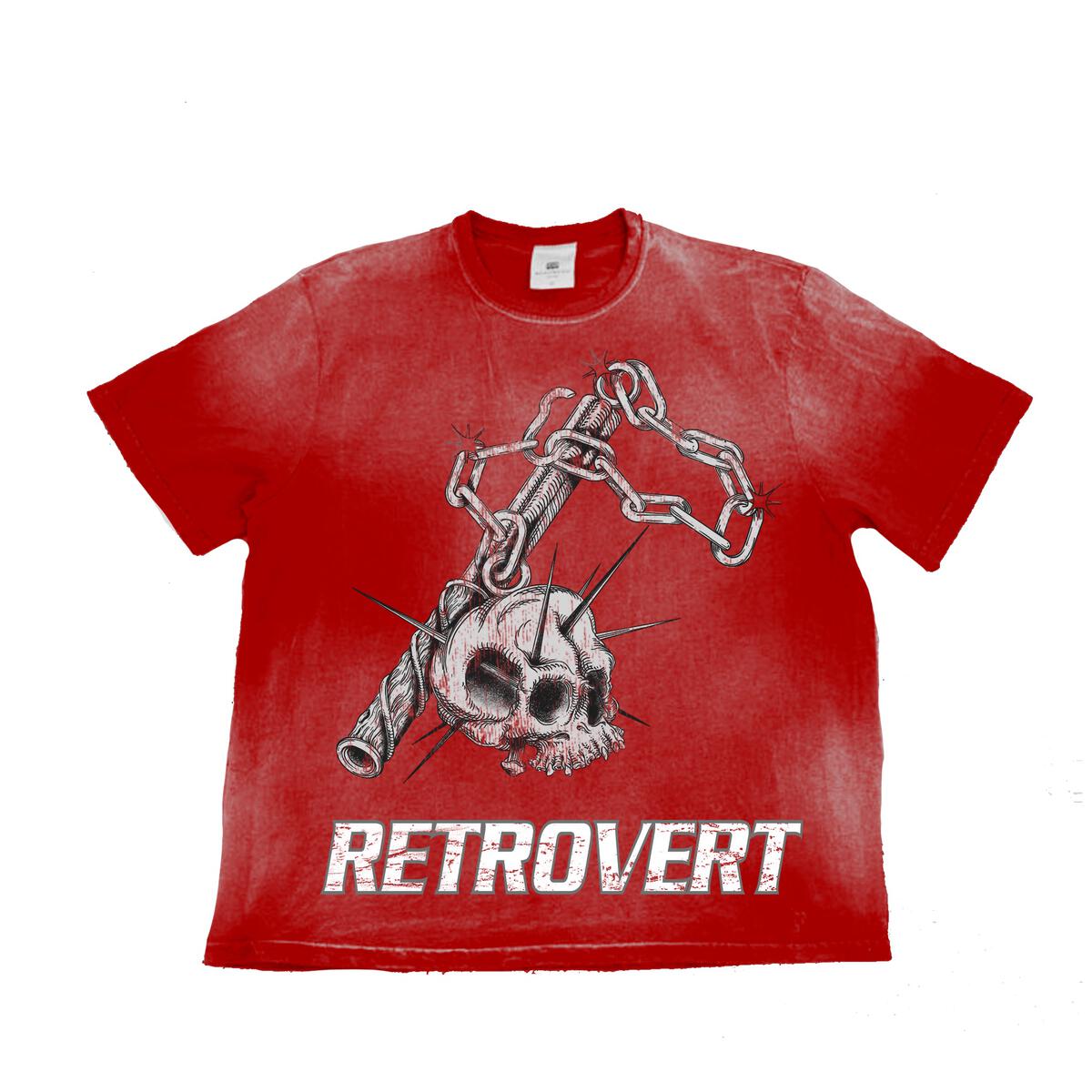 Retrovert Red Skull Weapon T-Shirt