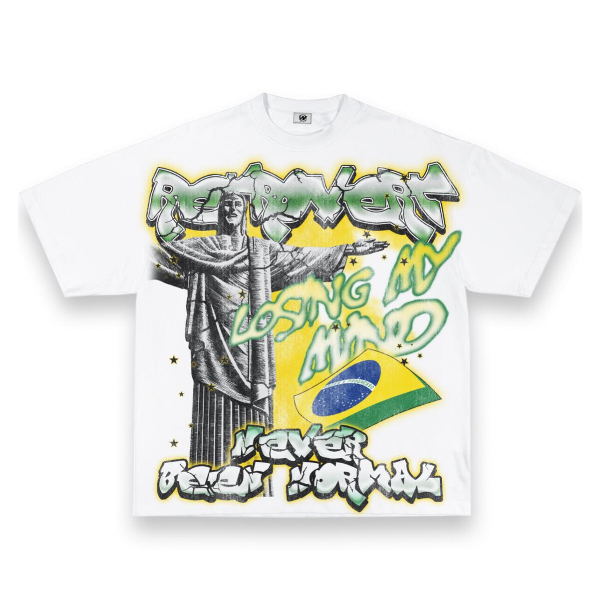 Retrovert White Brazil T-Shirt