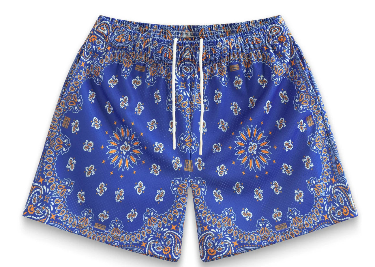 Bravest Studios Spree Paisley Shorts Blue