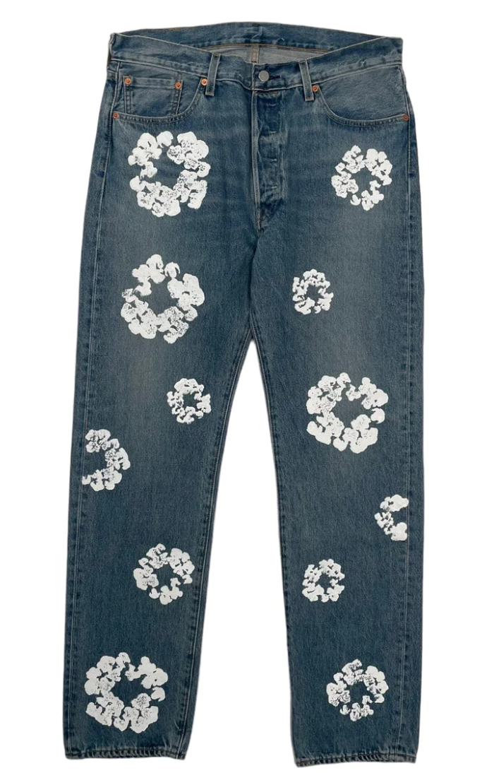 Denim Tears x Levi's Cotton Wreath Jean Light Wash