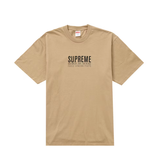 Supreme Paris Tee Khaki