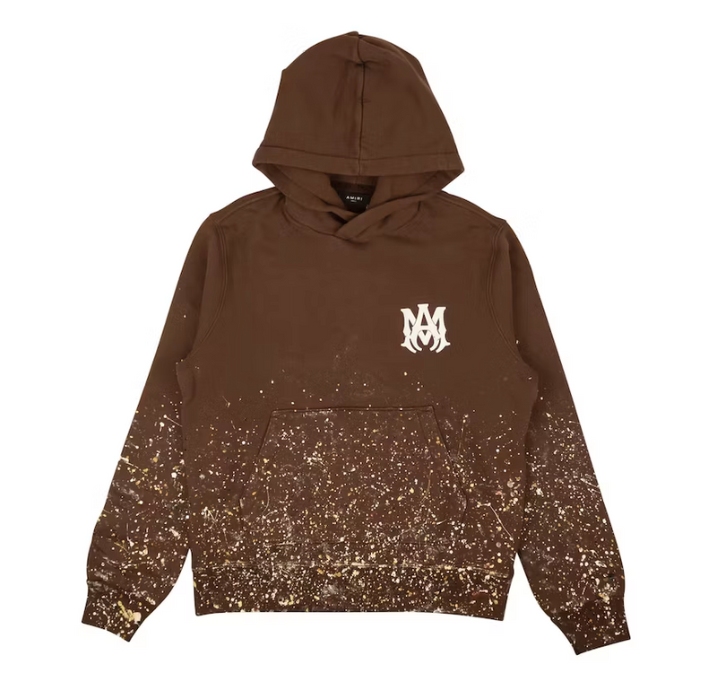 Amiri Crystal Painter Hoodie Brown