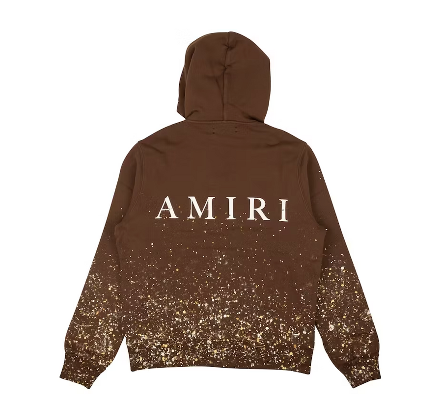 Amiri Crystal Painter Hoodie Brown