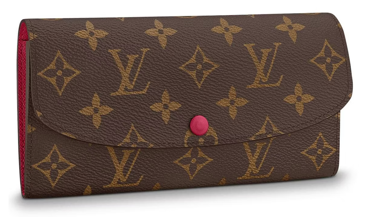 LV Emilie Wallet Monogram Fuchsia