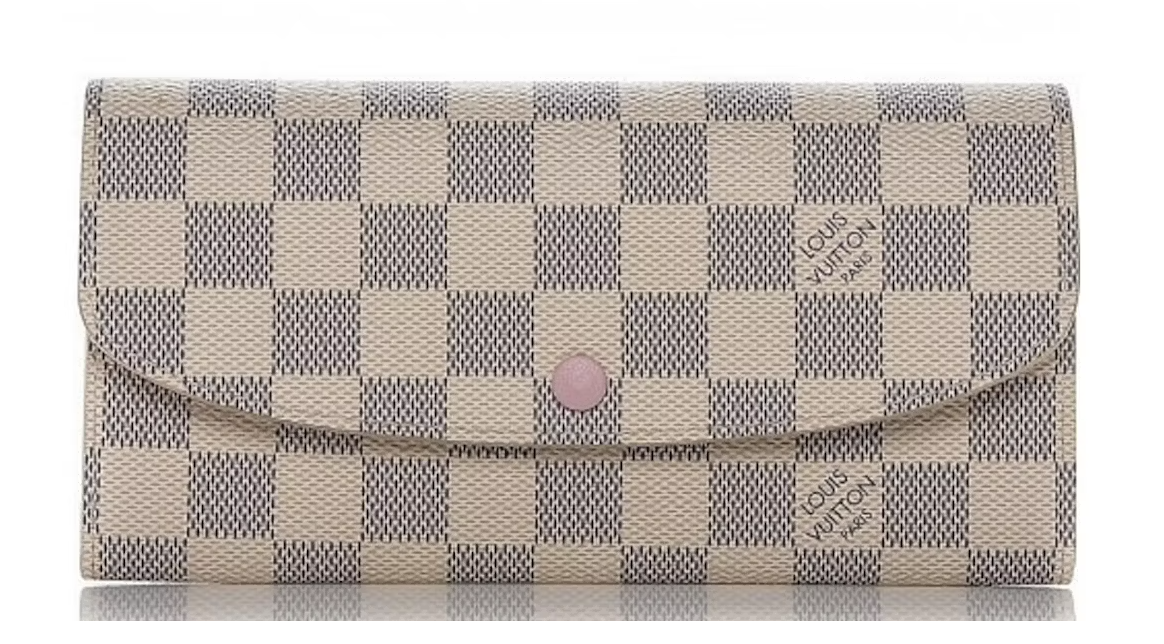 LV Emilie Wallet Damier Azur Rose Ballerine Interior