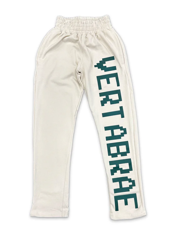 Vertabrae Sweatpants Cream/Green