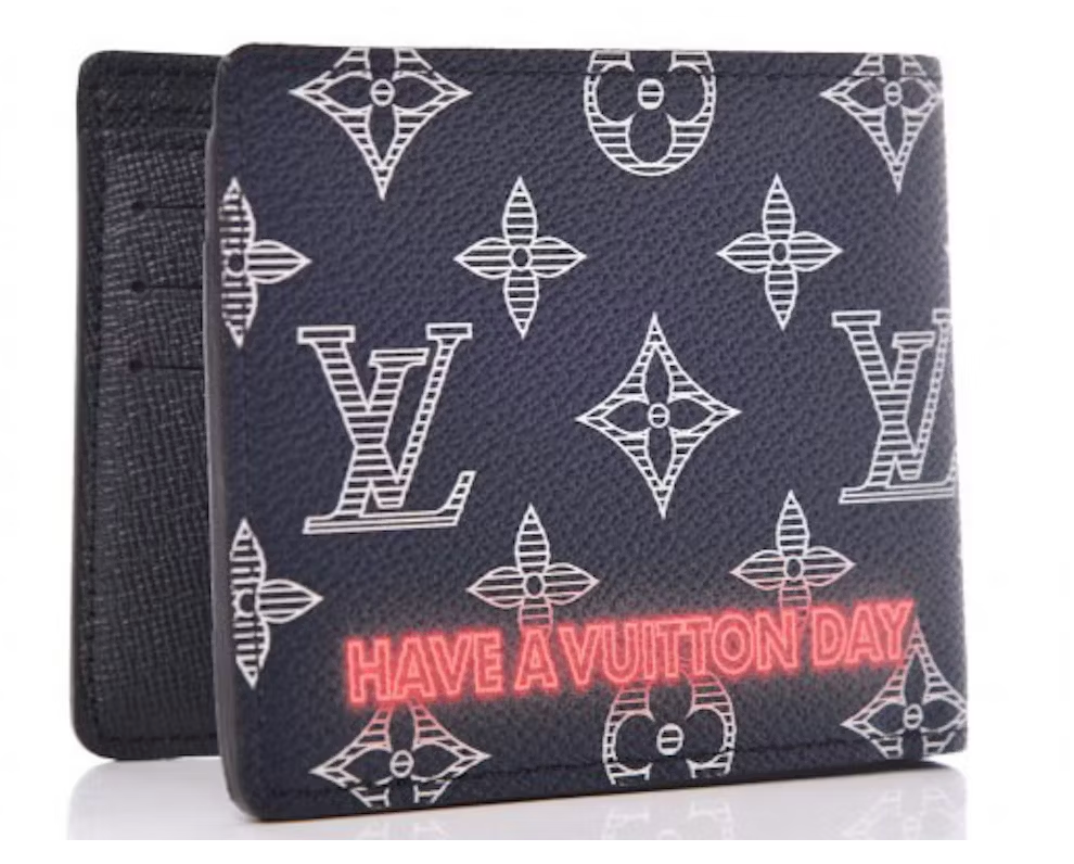 LV Multiple Wallet Monogram Upside Down Ink Navy