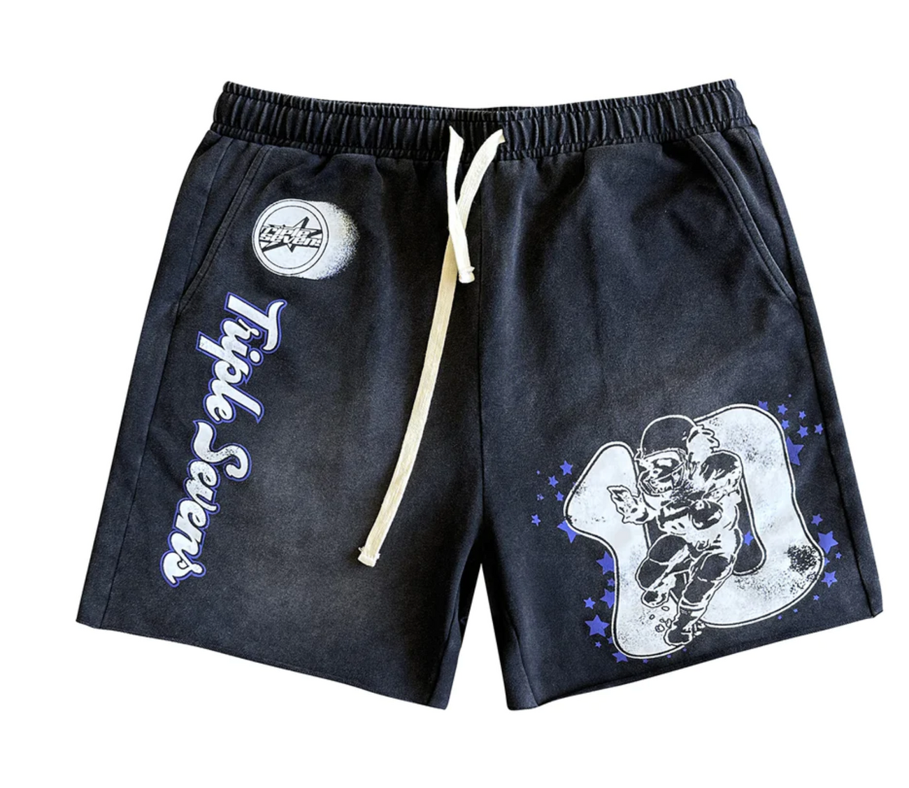 Triple Seven 777 All Star Jersey Shorts Black