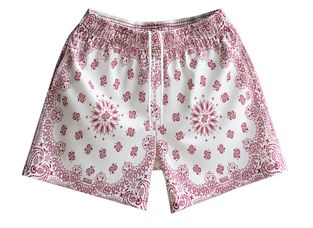 Bravest Studios Paisley Shorts Red/Cream